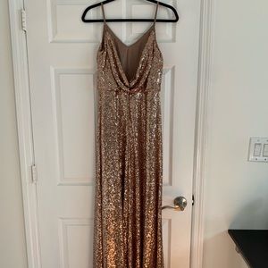Jenny Yoo Jules rose gold dress